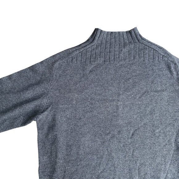 C The Collection Silk Cashmere Sweater Gray Quiet Luxury Minimalist Old Money-M - Picture 5 of 13